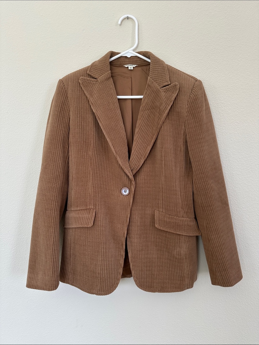 Max Studio Camel Brown Corduroy Blazer